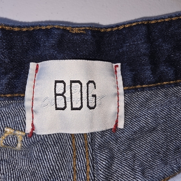BDG by Urban Outfitters High -Waisted Cowboy Horseshoe Jeans Size 29 100% Cotton - Picture 3 of 6